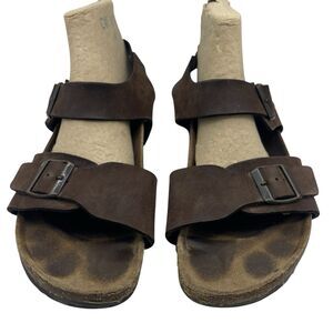 Birkenstock Men’s Milano Oiled Brown Leather Sandals EU 43 US 10